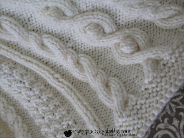 Cabled Baby Blanket - Grace Elizabeth's