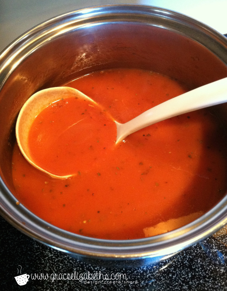 Easy Basil Tomato Soup by Grace Elizabeth's 