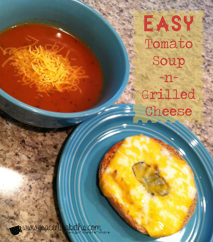 Easy Tomato Soup & Grilled Cheese by Grace Elizabeth's 