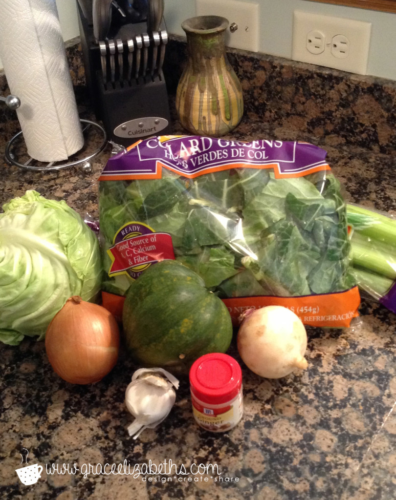 Ingredients for Healthy Homemade Vegetable Broth