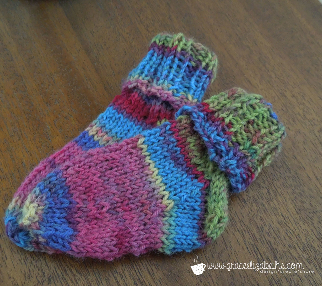 Yarn Stash Buster: Baby Socks by Grace Elizabeth's