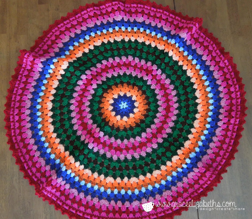 Full view of Circle Baby Blanket