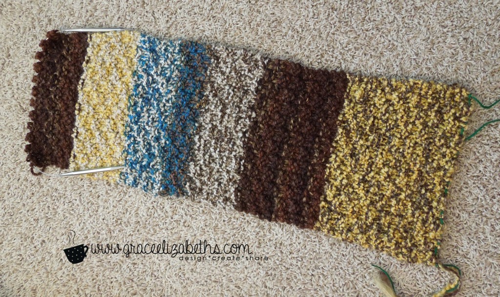 Yarn Stash Buster: Cowl ends tucked - Free Pattern