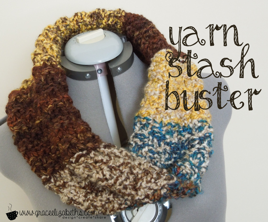 Yarn Stash Buster: Knitted Cowl - Free Pattern