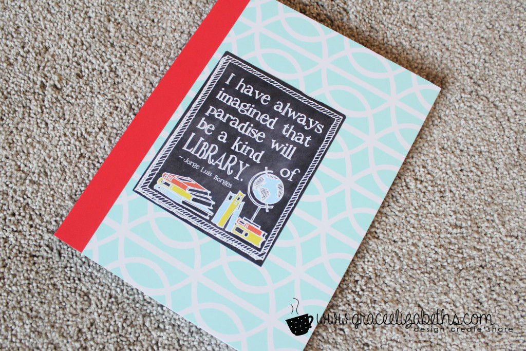 easy diy reading journal #GEinc