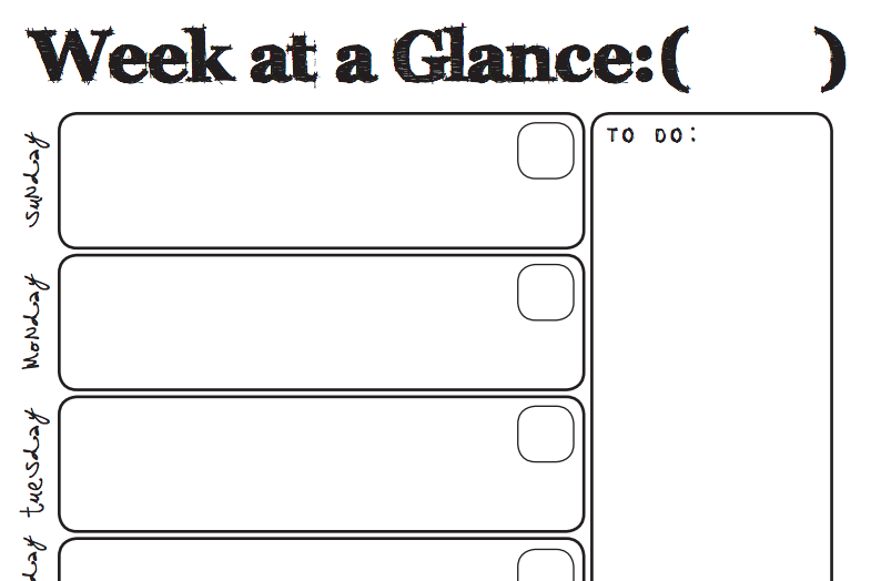 Week at a Glance