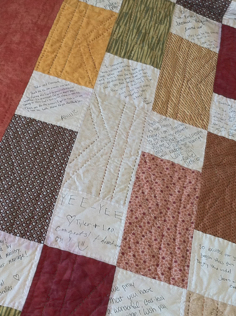 How to Make a Wedding Guestbook Quilt by Grace Elizabeth's