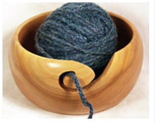 Wood Yarn Bowl by Styren Designs