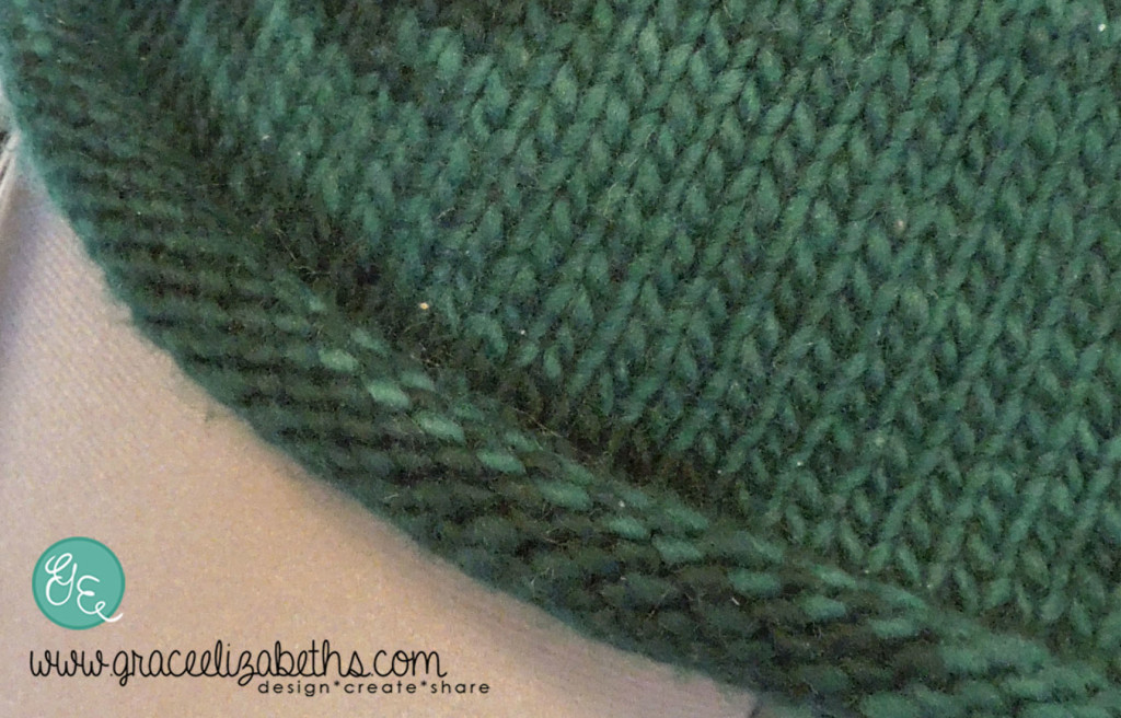 View of Rolled-Edge on the Easy No-Nonsense Sweater