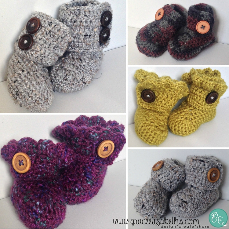 Baby Booties Collage